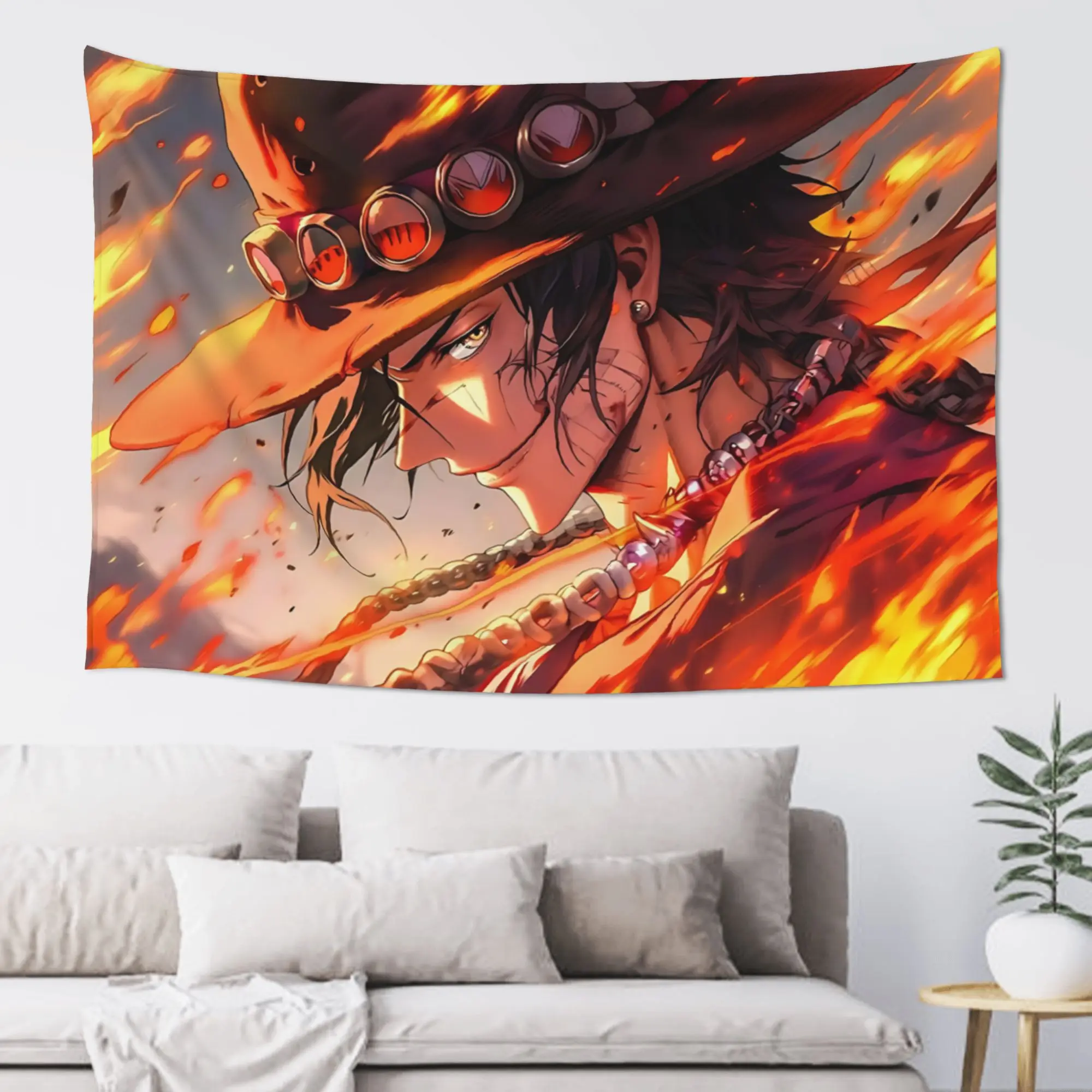 Customized Anime One Pieces Cutecore Tapestry  Wall Hanging Blanket Tapestry Home Decor Items Wall Decorations