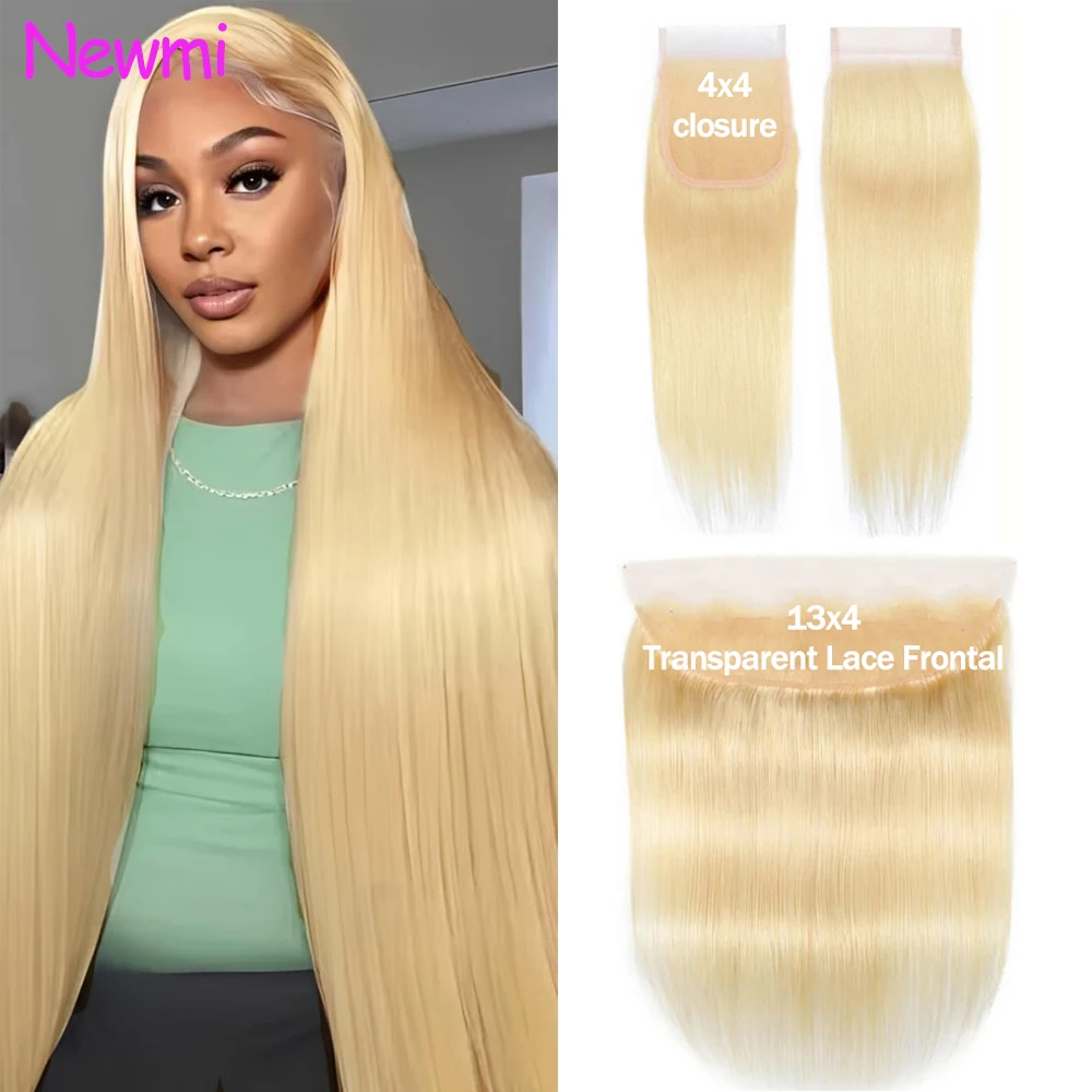 

Новинка: Накладные пряди Newmi 613 Blonde Straight с прозрачной швейцарской кружевной застежкой 4x4 и фронтальной кружевной вставкой 13x4, 100% натуральные человеческие волосы для женщин