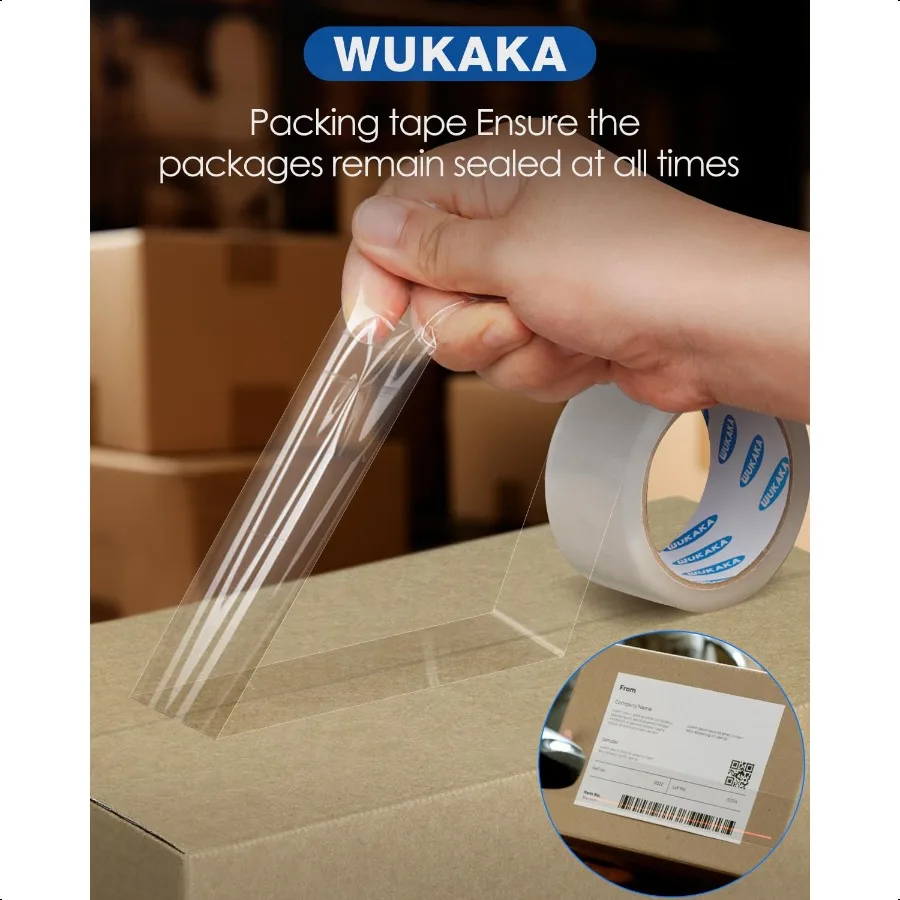 Packing Tape 36 Rolls Clear Packing Tape 2 Inches Wide 65 Yards Per Roll for Shipping Tape Packaging Tape Moving Tape Sealing T