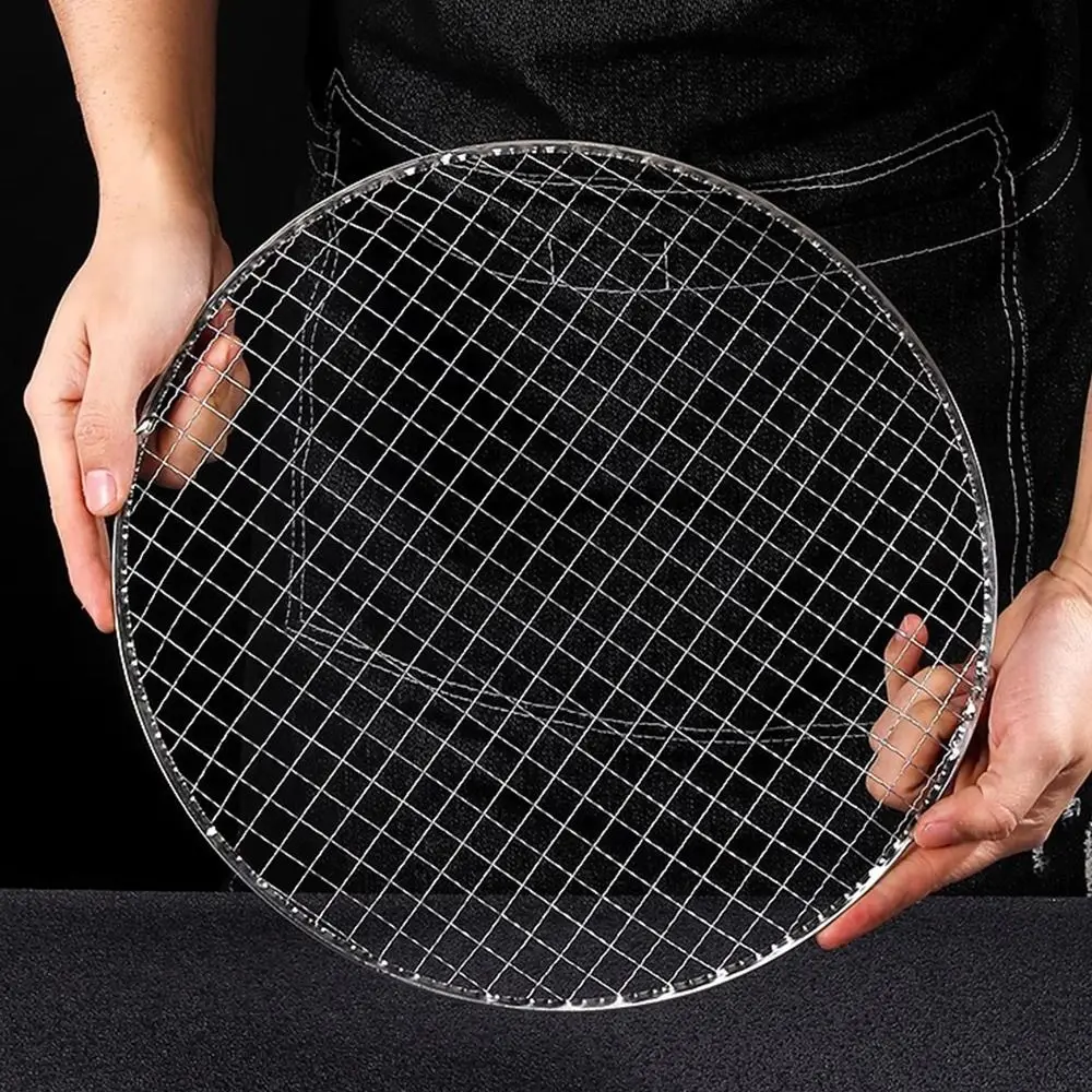 

New Iron Grill Racks Round Disposable Roast Grate Nonstick Cooking Net Tool