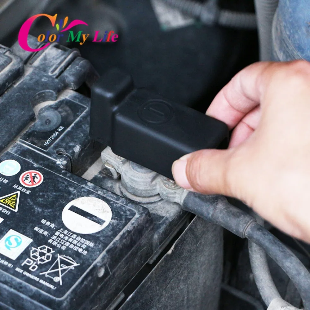 Osłona elektrody ujemnej akumulatora do Volkswagen VW Vento Polo Hatch Sedan Notch Skoda Fabia Rapid Car Covers Cap