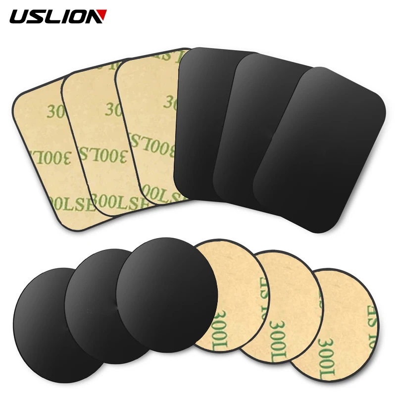 5 Pcs Magnetic Metal Plate Disk For Magnetic Car Phone Holder Universal Iron Sheet Sticker For Phone Stand Mount Auto Adsorption