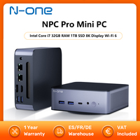 N-one NPC Pro Mini PC Intel Core i7 32GB RAM 1TB SSD 8K Display Wi-Fi 6 BT5.2 Windows 11 Pro Mini Desktop for Home Office