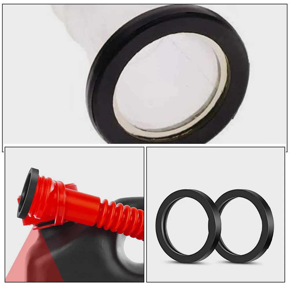 10Pcs O Shape Rubber Tank Gasket Kit Universal Gas Can Spout Gasket Replacement for Automotive Fuel Containers Leak Proof