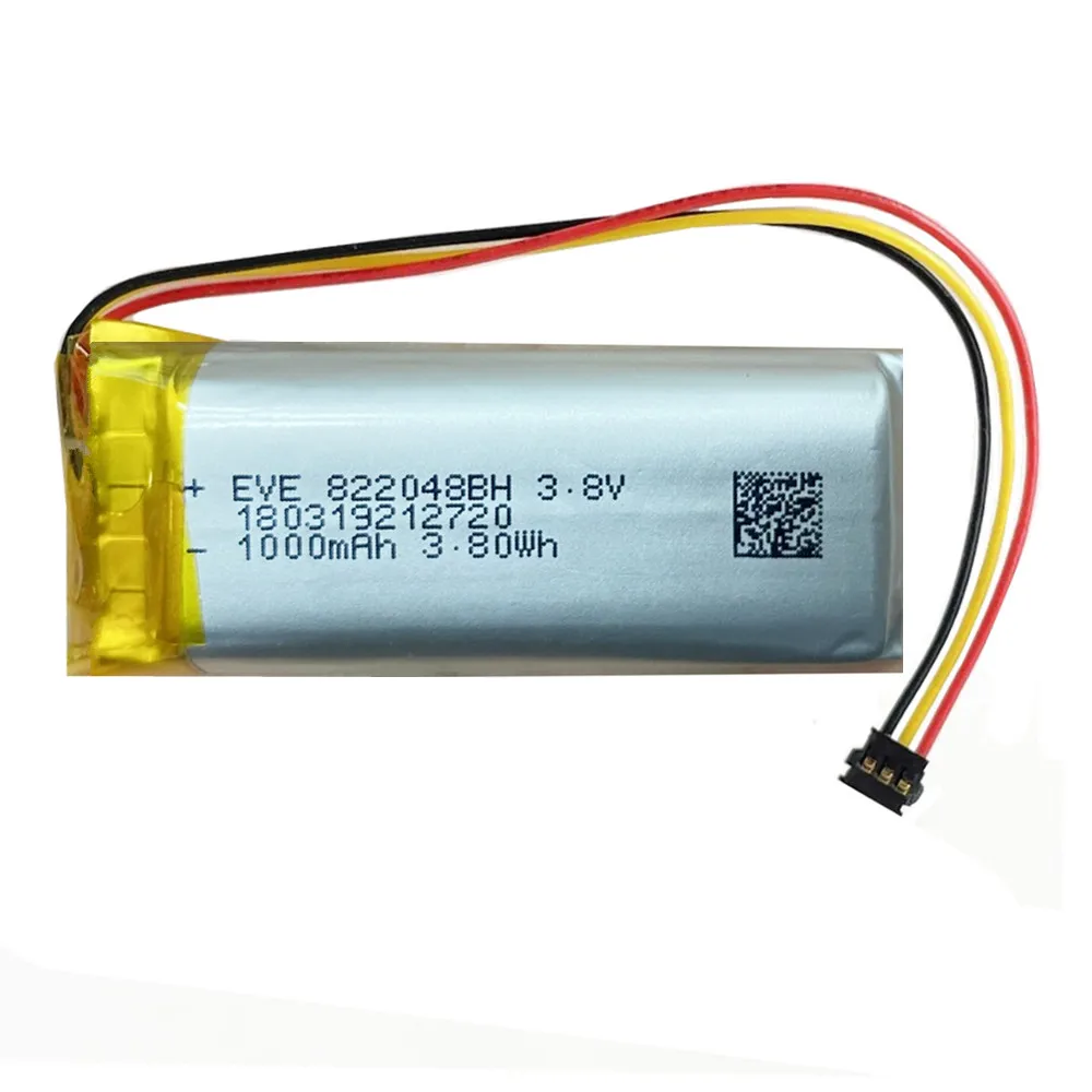 1-10PCS 3.8V 1000mAh 822048 + JST 3pin MX 1.2mm Plug Polymer Battery For GPS Recorder Headset Valve Index Controller Hand Shank