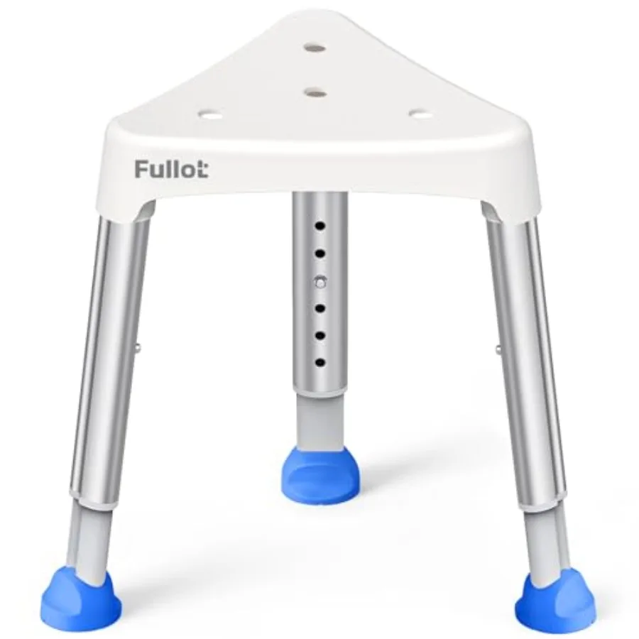 

Space-Saving Triangular Shower Chair for Inside Shower FSA/HSA Eligible 400 lbs Adjustable Shower Stool for Elderly and Disable