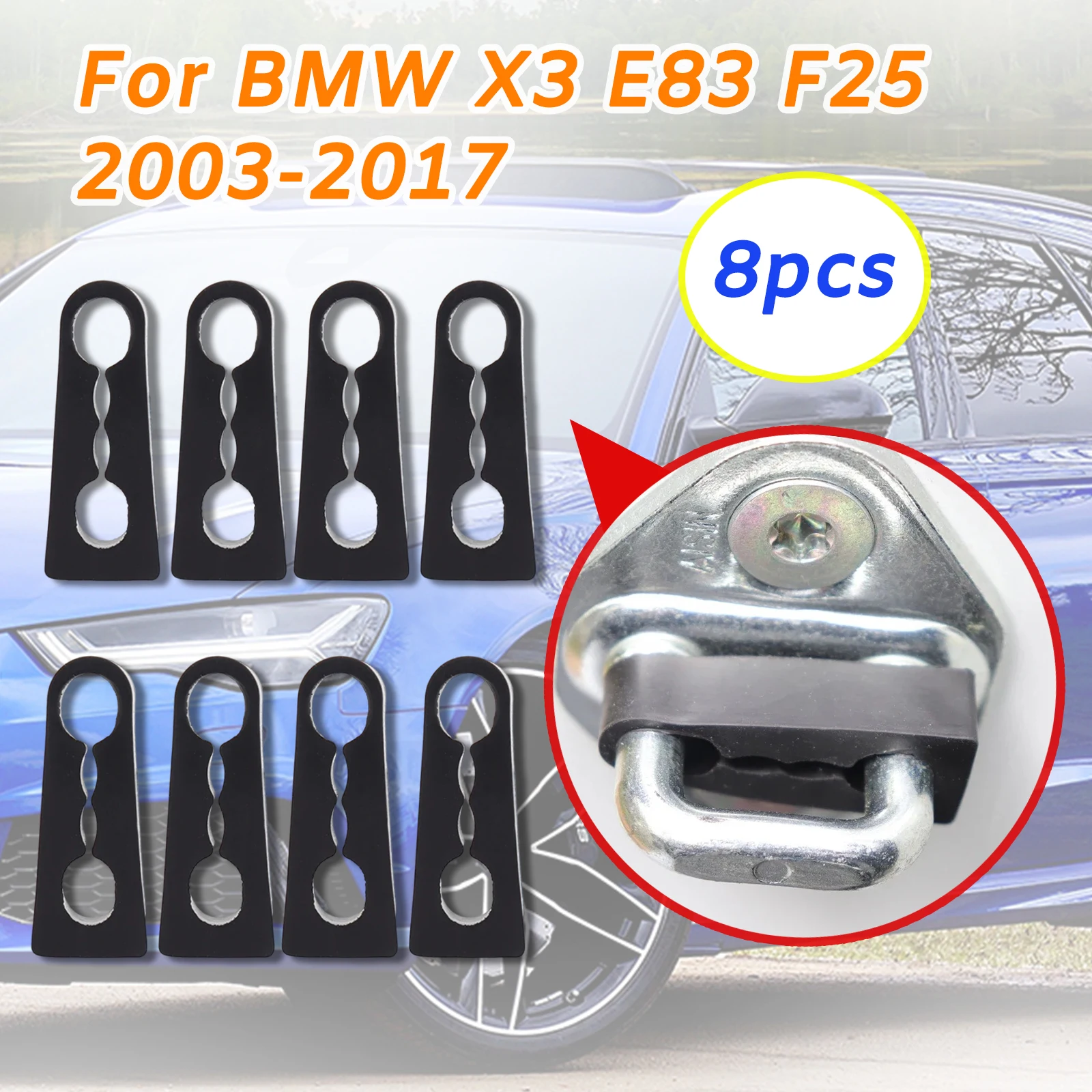 

Door Lock Damper Buffer Deadener For BMW X3 E83 F25 2003-2017 Lada Vesta/Vesta SW XRAY Seal Damping Car Creaking Noise Sound