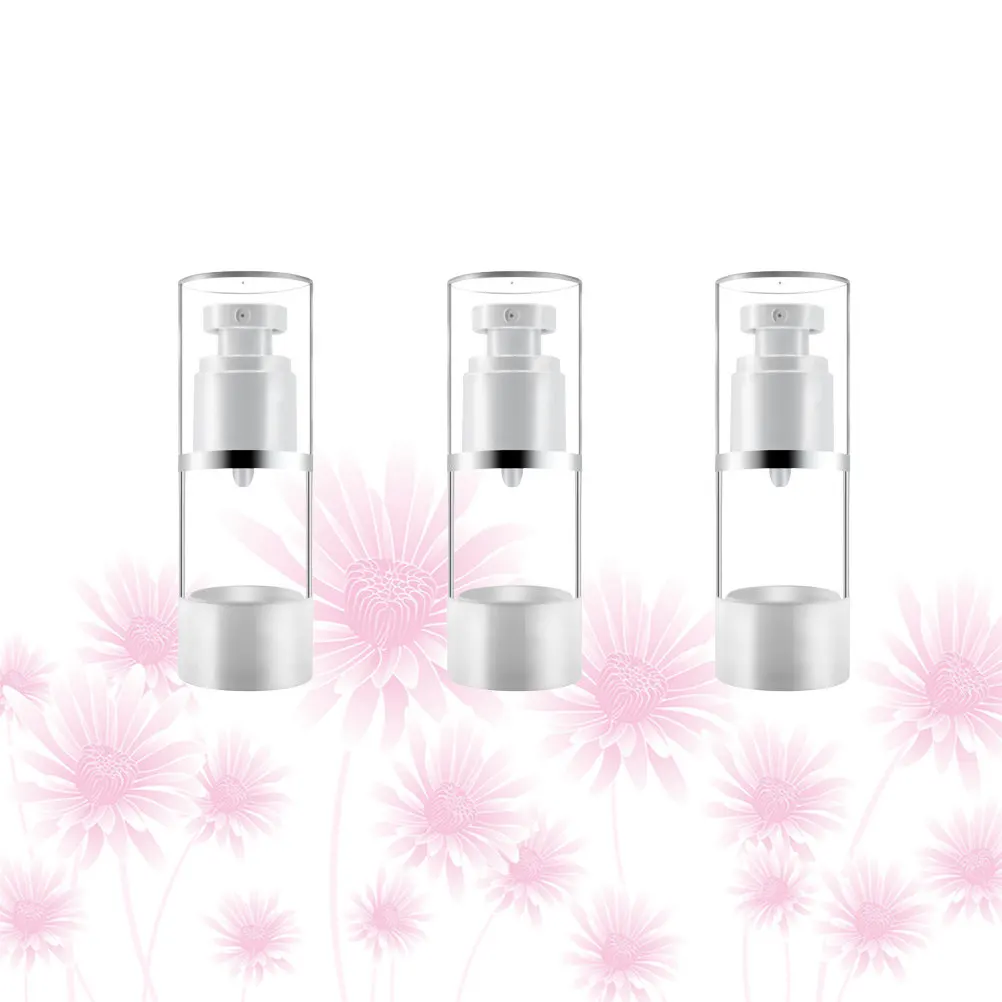 3Pcs Sunscreen Spray Bottle Leakproof Compact Design Travel Makeup Subpackaging Bottles Refillable Portable Cosmetics Sprayer