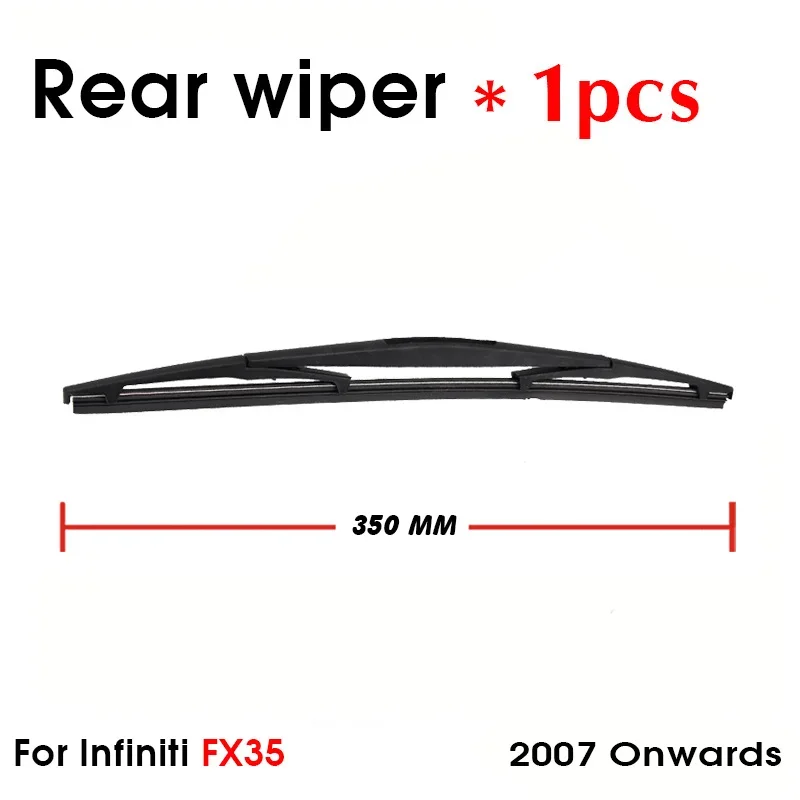 BEMOST Car Rear Windshield Wiper Arm Blade Brushes For Infiniti FX35 2007 Onwards 350MM Hatchback Windscreen Auto Accessories