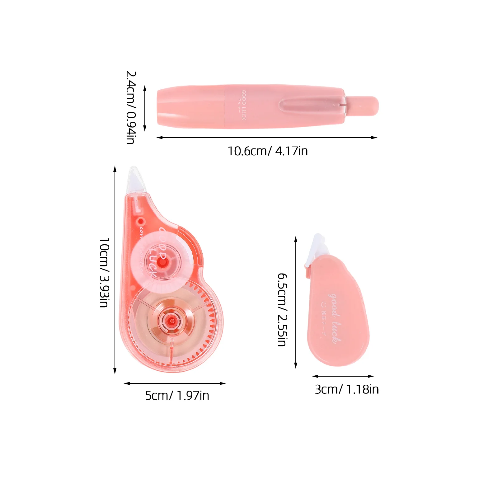 5pcs Correction Tape Set Multifunctional Portable Pet Material Smooth Roller Quiet Operation For School Office Journal Note