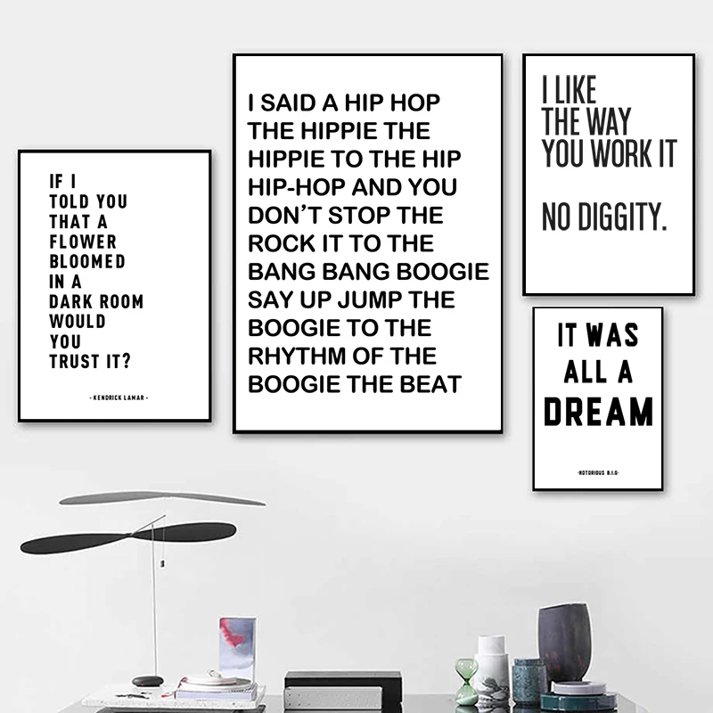 لا أزياء 90s كلمات الموسيقى المشارك الحب طباعة سكاندي ديكور هدية لصديقة صديقها حائط لوح رسم صورة فنية ديكور