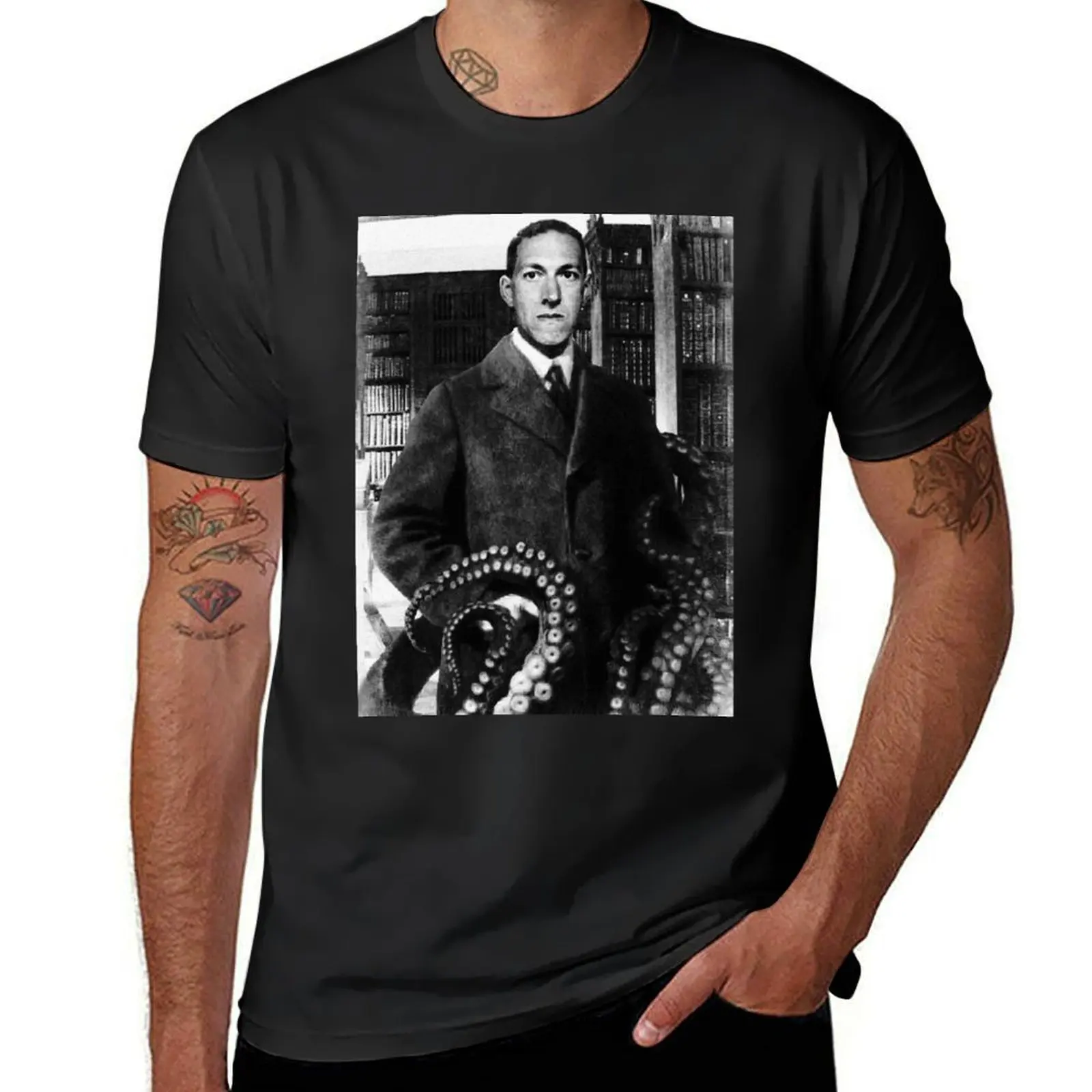 

Poet H. P. Lovecraft T-Shirt plain oversized t shirt Funny t-shirts mens designer t shirt