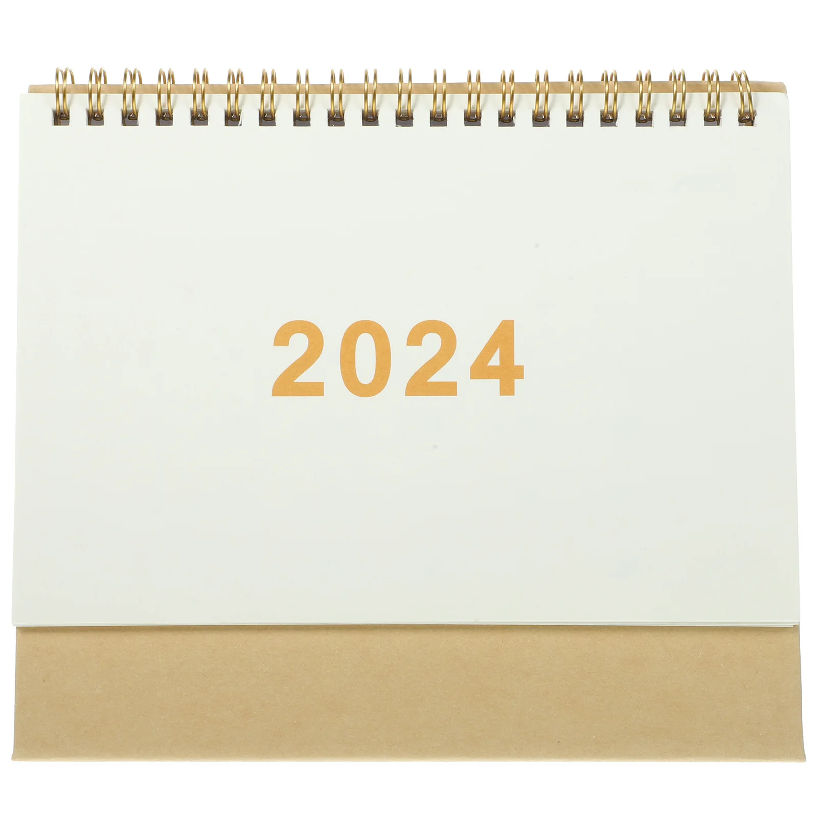 

Spiral Binding Desk Calendar Decorative Standing Office Desktop Calendar Creative Month Yearly Table Decoration