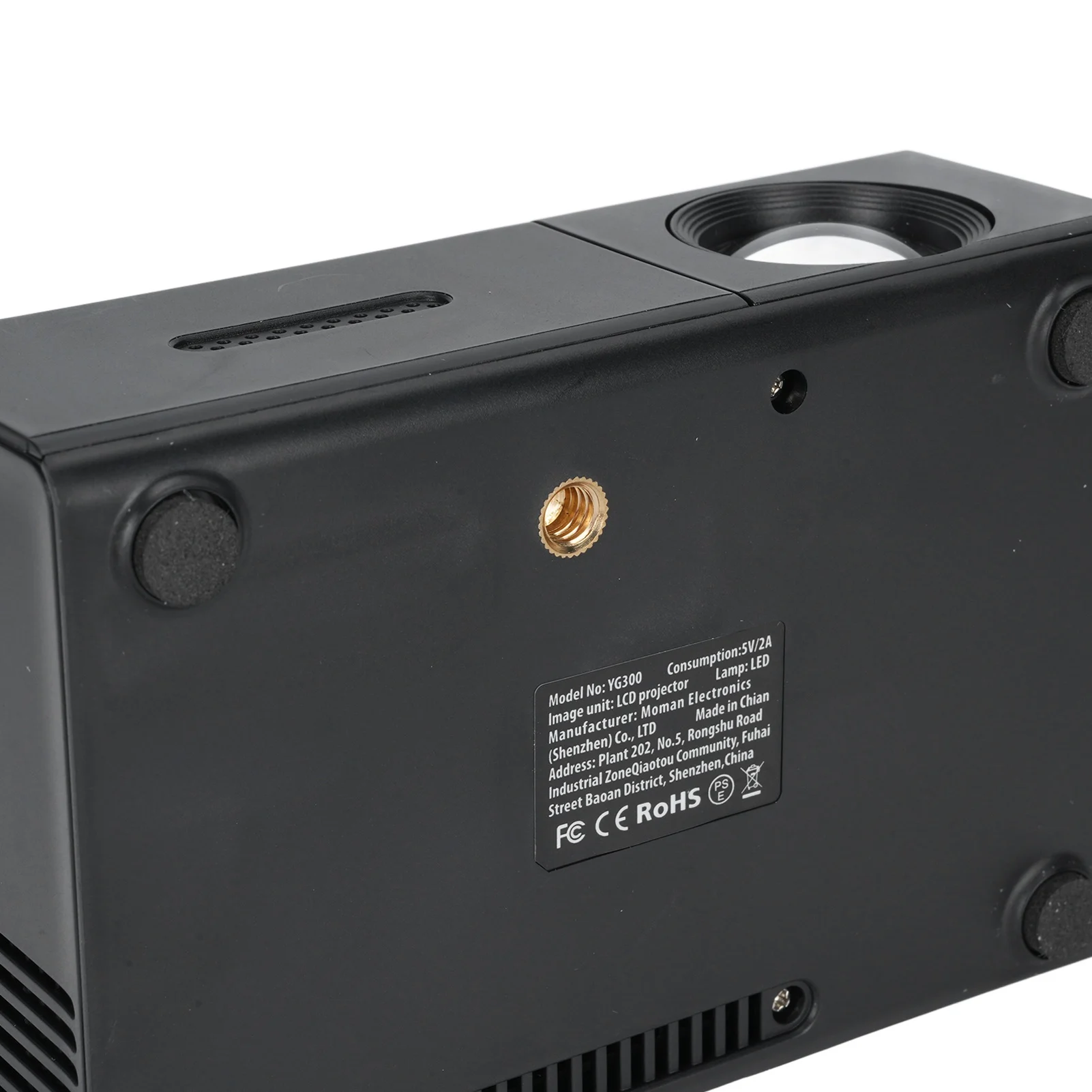 LED Movie Projector Low Noise Cooling Compact Projector Wide Compatibility Manual Focusing for Outdoor Activities for Phone PC