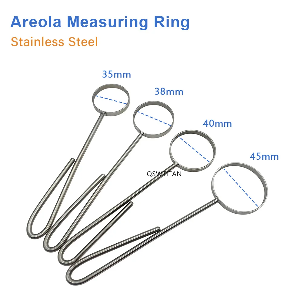 Stainless steel Areola Measuring Instrument Areola Measuring tool Breast Measuring ruler Cosmetic surgery instrument