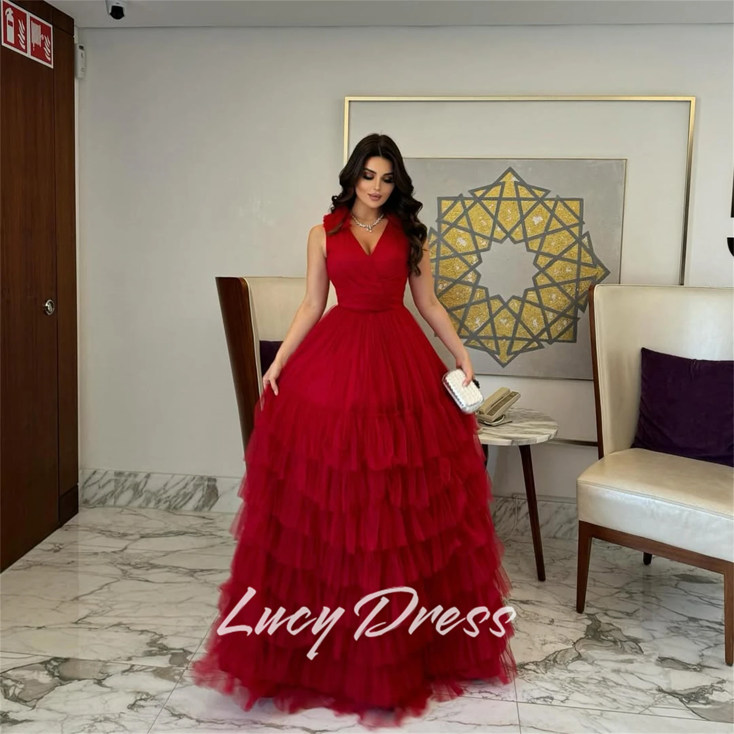 

Lucy Customized Sharon Happy Dress for Wedding Guest Elegant Special Occasion Dress Evening Dresses Wedding New in Dresses