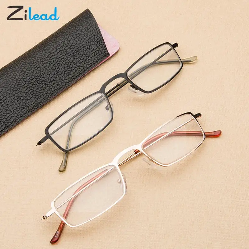 

Zilead Metal Reading Glasses Ultralight Presbyopic Eyeglasses Women Men Prescription Optical Hyperopia Read Eyewear Diopters+1+4