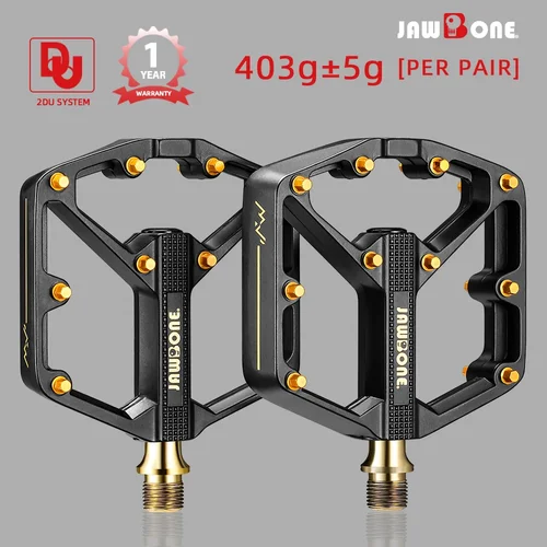 Imagen 2 del producto Jawbone 2023 pedales MTB pedales planos de bicicleta ultraligeros de aluminio 9/16 ""plataforma de rodamiento sellado estribo accesorios de ciclismo