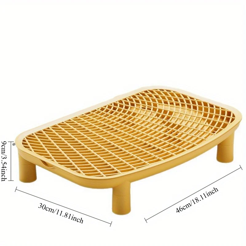 Cat Litter Box Sand Control Mat with Double Layer Filter Leak Proof Design for Open Closed Style