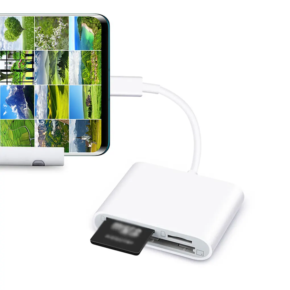 ตัวกล้องดิจิตอล CF เครื่องอ่านบัตร TF แบบมืออาชีพชนิด C อินเตอร์เฟซพีซีอะแดปเตอร์โทรศัพท์คอมพิวเตอร์โน้ตบุ๊ค