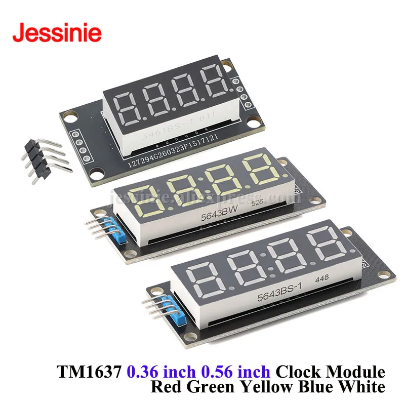 5pc/1pc TM1637 LED Display Module 4 Digit 7 Segment 0.36 0.56 Inch 0.56