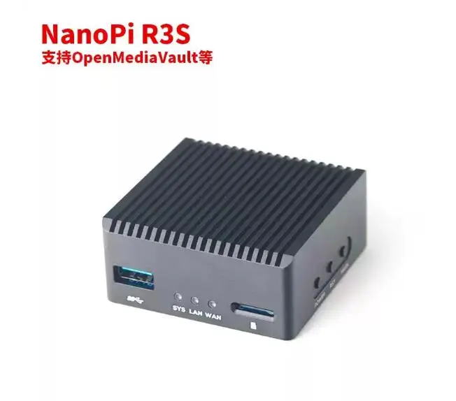 Hot Seller NanoPi R3S Development Board Mini Router RK3566 Mainboard Dual Gigabit Ethernet Port Box CNC Metal Enclosure