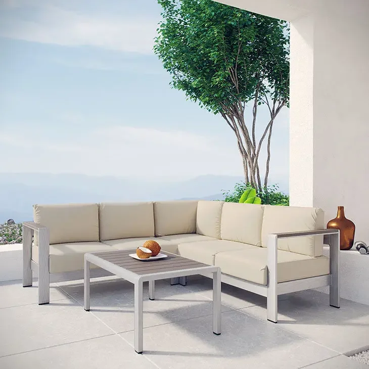 Factory price outdoor furniture modern rattan garden sofa set design