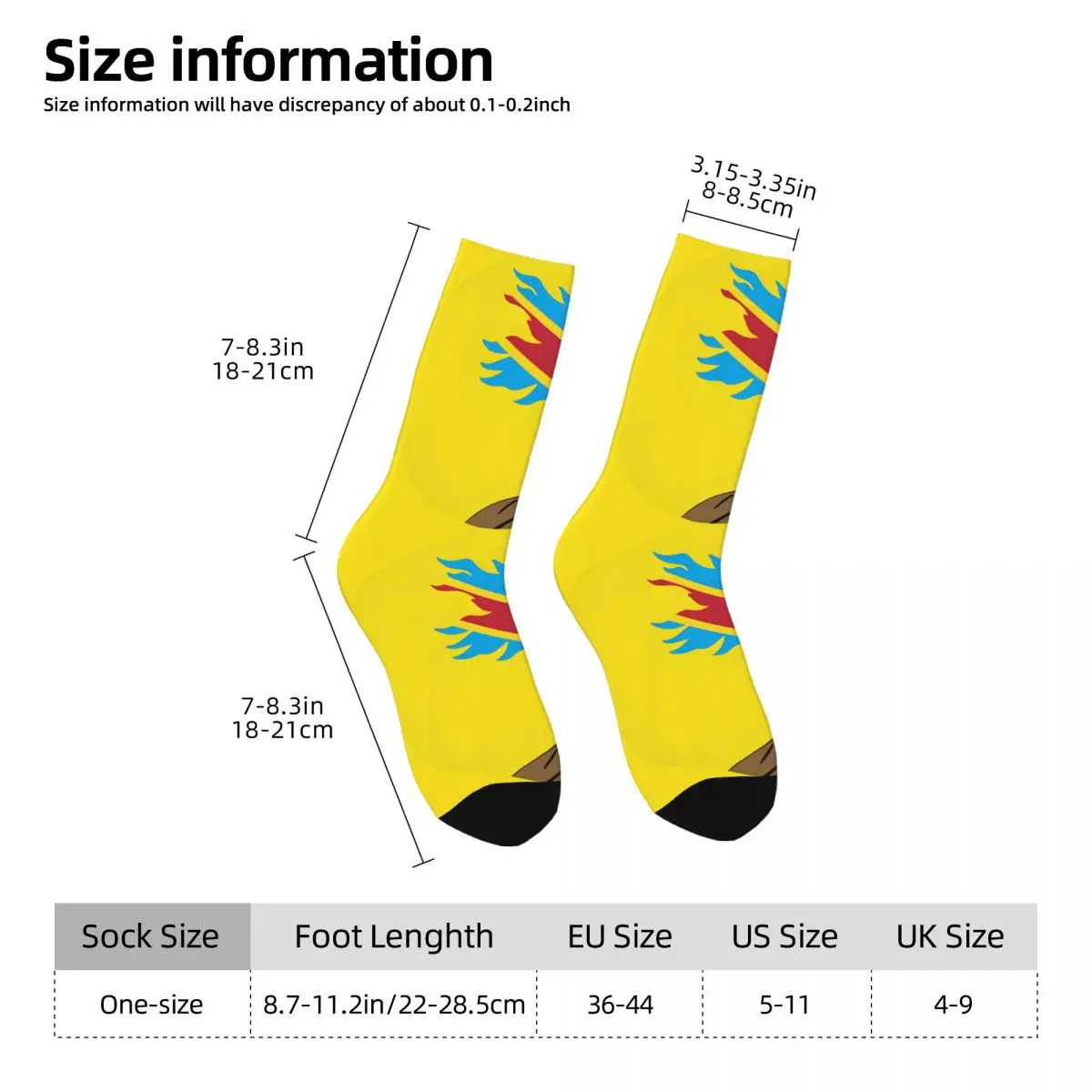 Congo Zaire Socks Shopping 3D Print Boy Girls Mid-calf Sock