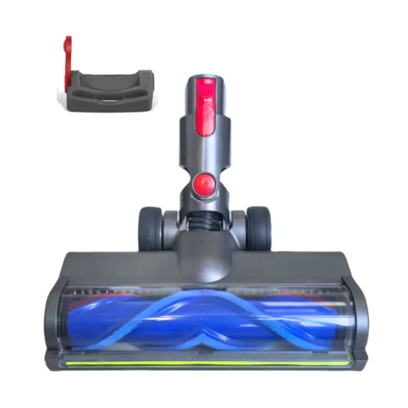 For Dyson V7 V8 V10 V11 V15 Vacuum Attachments With Green LED Lights For Hardwood Floor V Shape Bristle Roller Brush-AT30