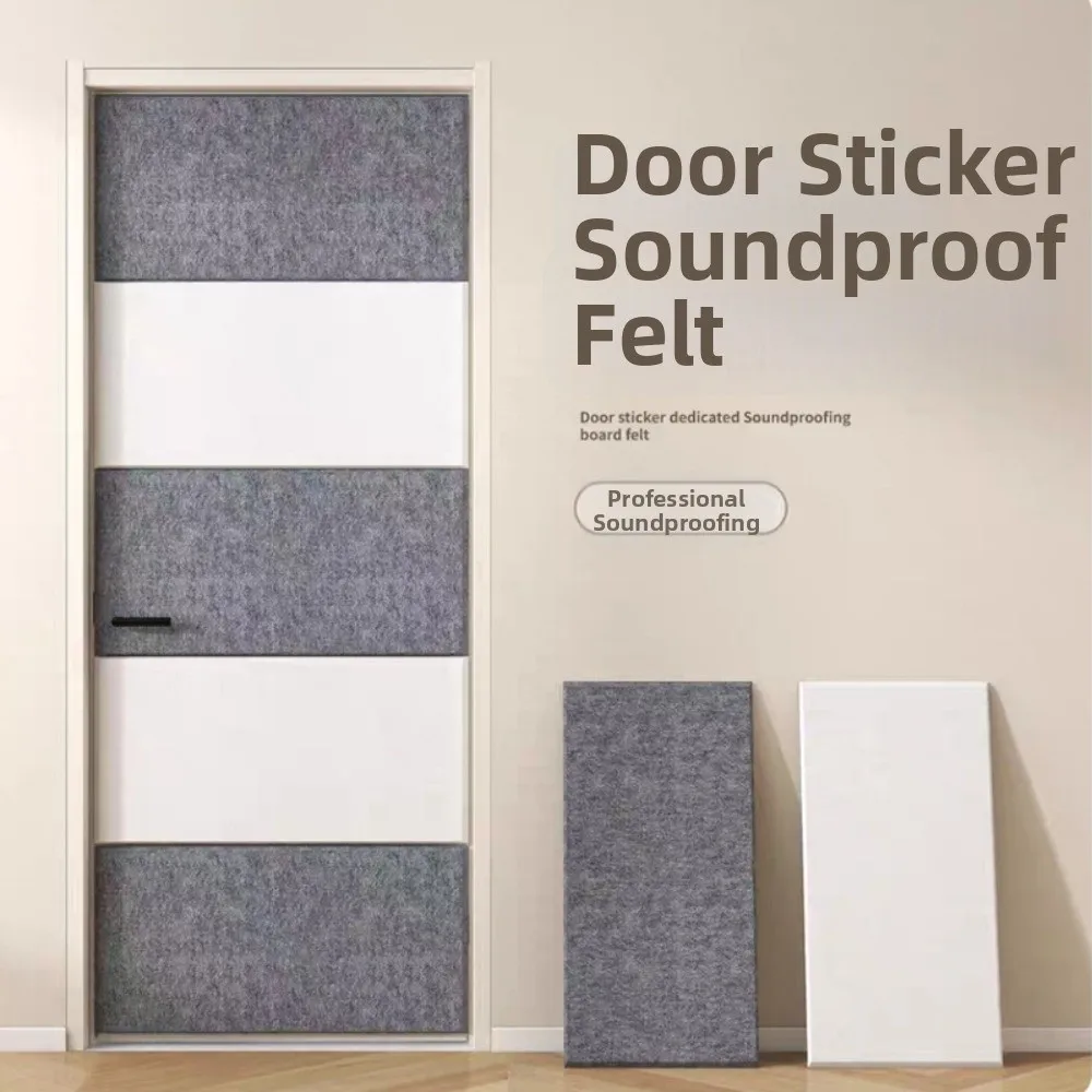 9mm Thickened Felt Board Wall Stickers Noise Reduction 30x60cm Self Adhesive Wall Mounted Sound Insulation Board