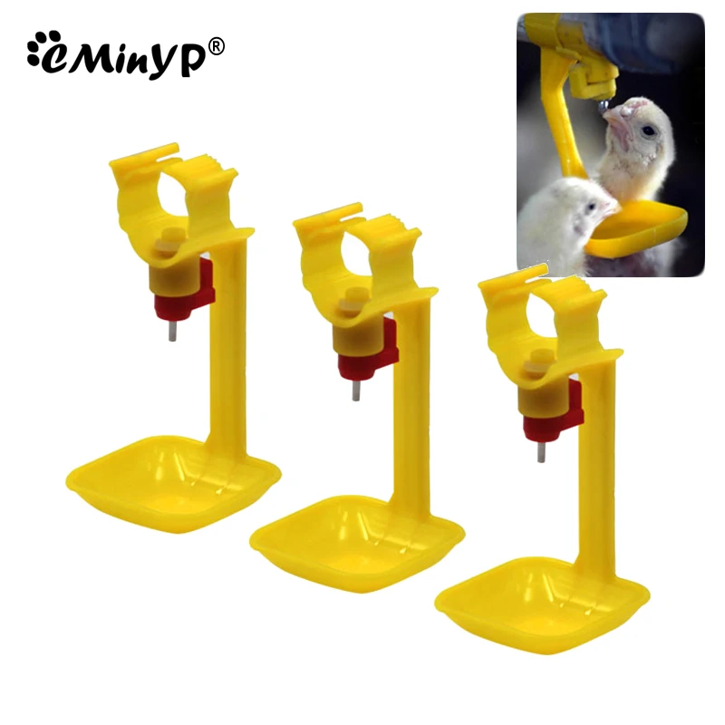 10pcs Ball Valve Chicken Hanging Drinking Cup Fully Automatic Bird Quail Poultry Drinking Fountains Farm Water Feeding Supplies