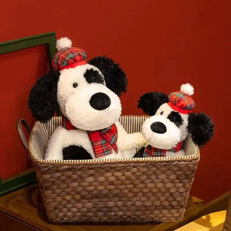 40/50cm New Simulated English Spotted Dog Doll Stuffed Plush Toy Cartoon Anime Cute Gift for Children's Birthday Fun Doll