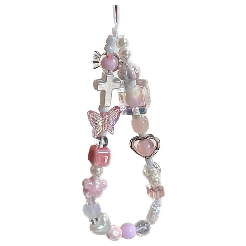 

Pink Pearl Y2k Phone Lanyard Kawaii Heart Star Buttfly Style Phone Pendant Bear Sweet Cool Cool Girl Phone Chain Camera