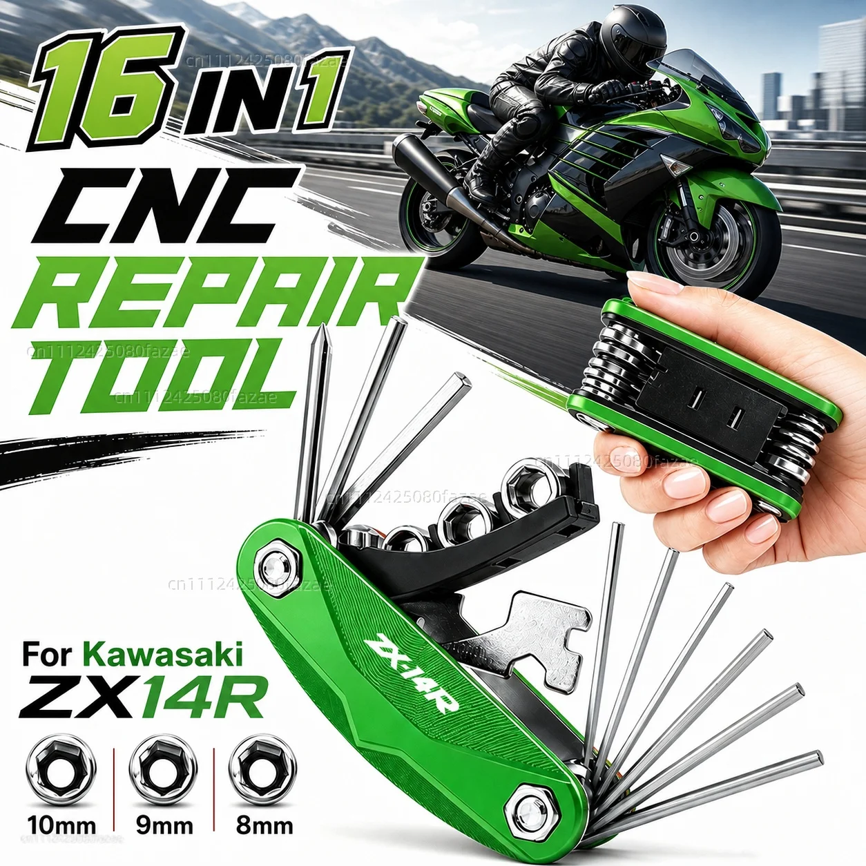 

For Kawasaki ZX14R ZX 14R ZX14 R ZX 14 R 2006-2017 Motorcycle Tool Repair Kit Multifunctional Screwdriver Wrench Hex Key Set