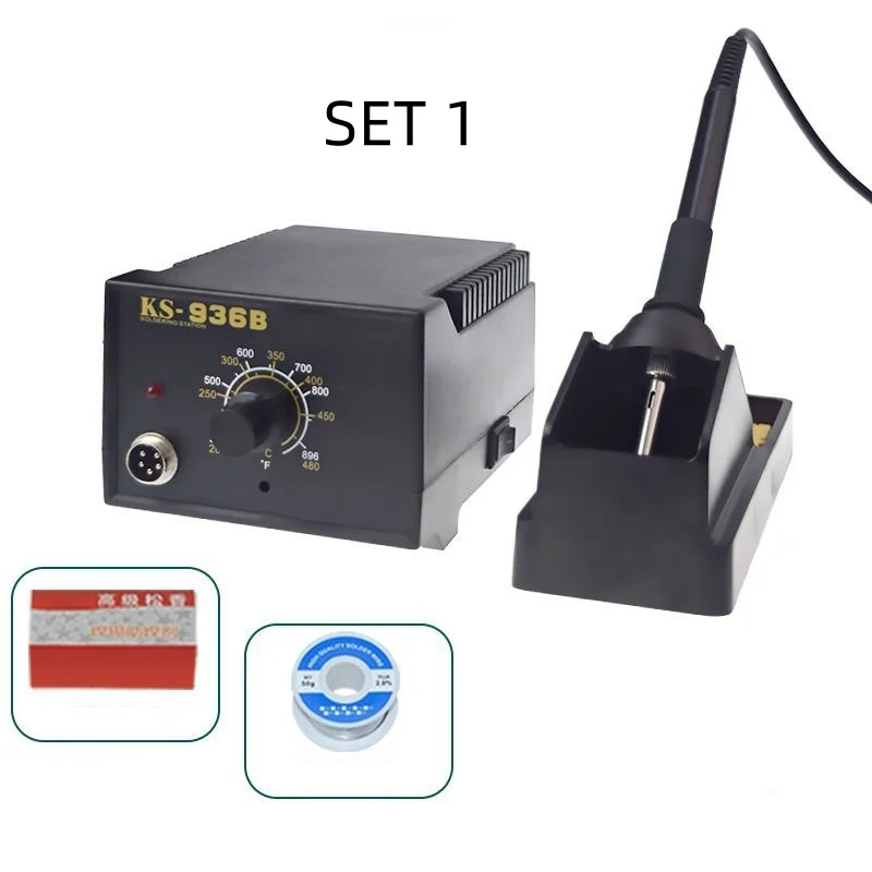 936B Industrial Gr Lead-free Soldering Station Kit, Soldering Iron Set for Professional Welding