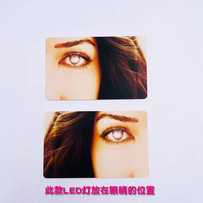 Customized. Direct Factory High-end Customized Light-up Access Card NFC High-frequency LED Light Card LED Light Card