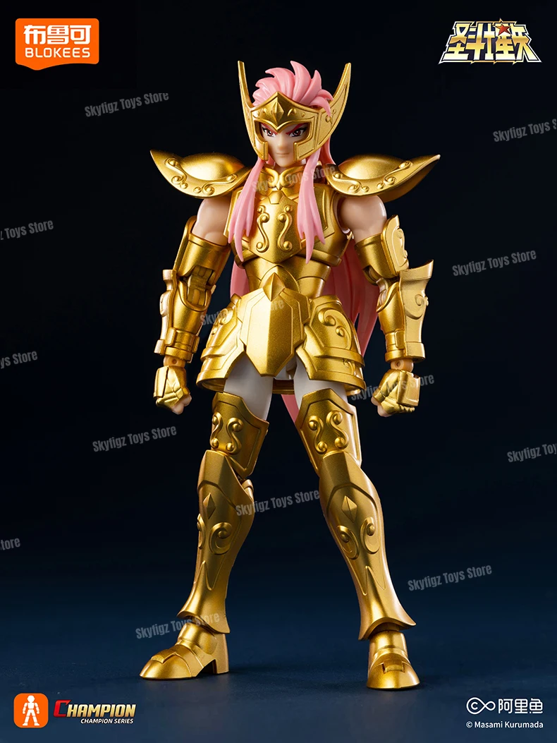 Original BLOKEES Saint Seiya Second Bullet Gemini Dragon Capricorn Sagittarius Action Figure Anime Toys Christmas Gift in Stock