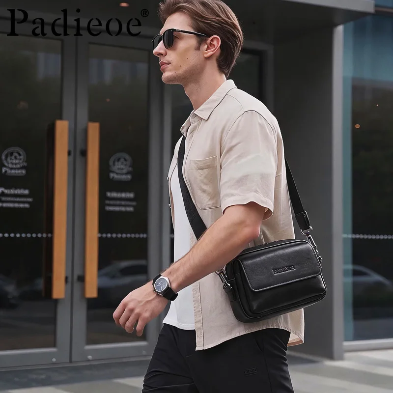Leather handbag made from vegetable-tanned outer layer of cowhide, luxurious and fashionable, versatile and durable single-shoul