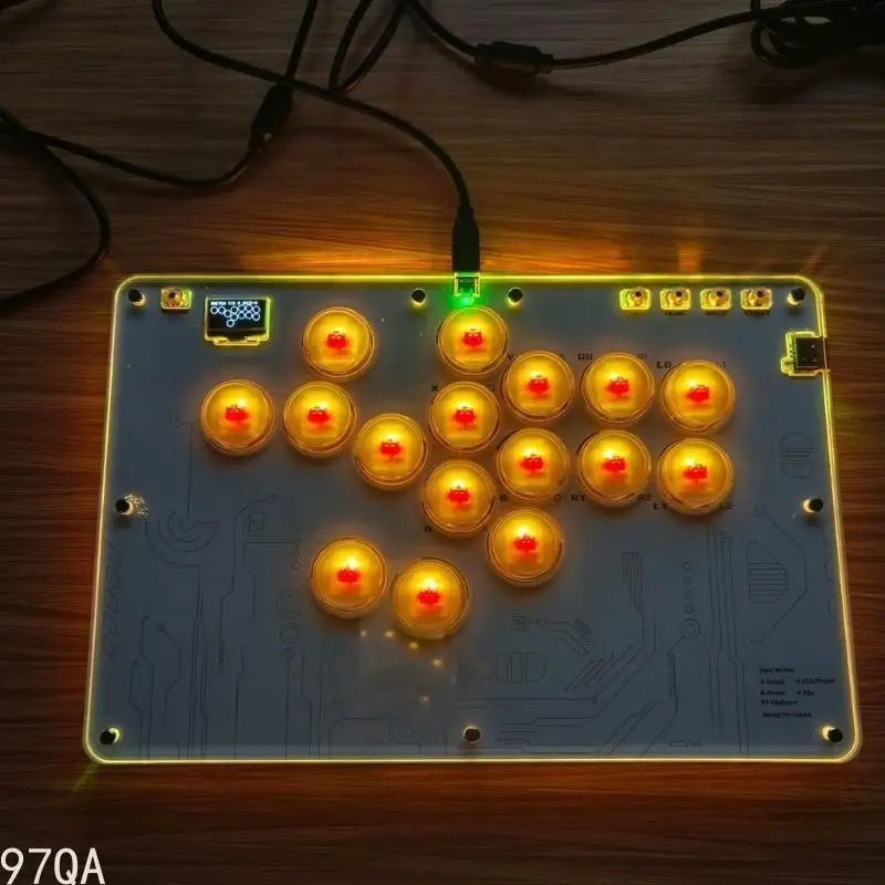 

97QA 16 Key Arcade Replacement Game Controller Joystick Arcade for PC