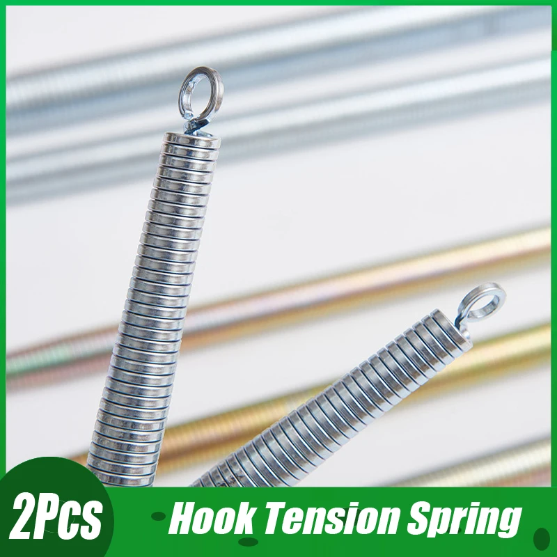 

2PCS Stainless Steel Open S Hook Tension Spring Tensile Springs Galvanized Stretching Spring Wire Diameter 1.4mm Length 30~320mm