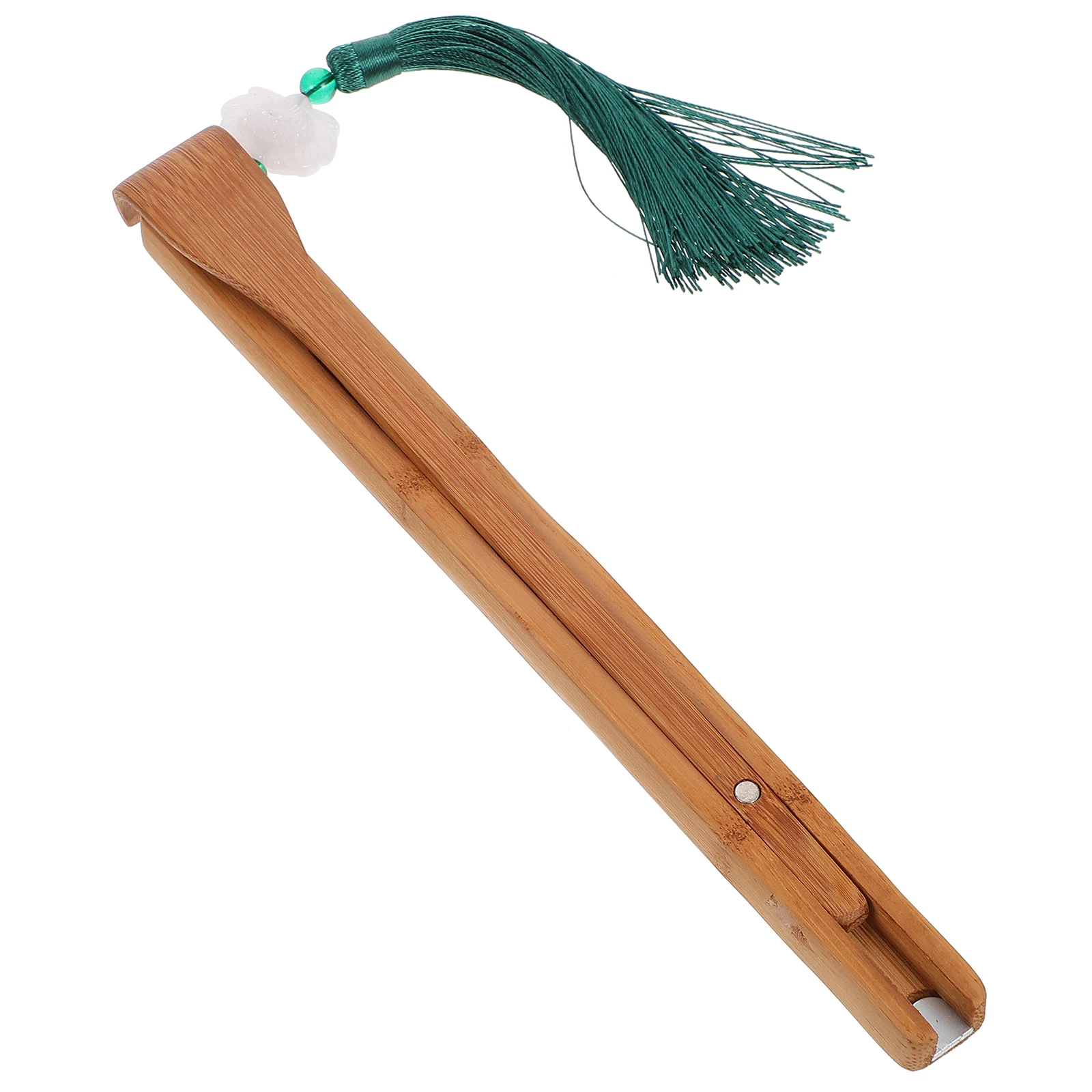 Grattaschiena pieghevole in bambù Massaggiatore portatile con manico lungo per il corpo Strumento per massaggio autonomo anti-prurito Pieghevole da viaggio