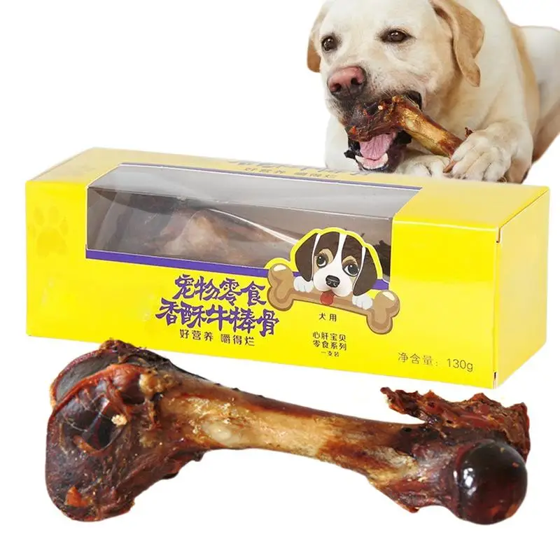 Beef Bone For Dogs Portable Tough Dog Chew Bone Natural Dog Marrow Bone Healthy Large Breed Dog Treats For Small To Large Breed