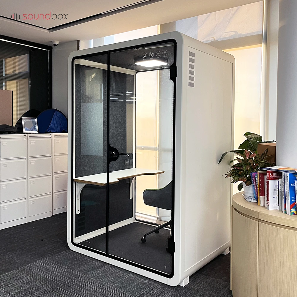 Soundbox Office Furniture Pods White Pod Soundproof Meeting Booth Privacy Work Indoor Soundproof Pods