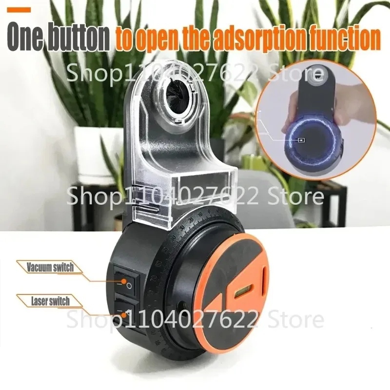 2 In 1 Electric Drilling  with 360°Laser Level Detachable Wall Vacuum Drill Dust Collector Dust Cleaning Tools