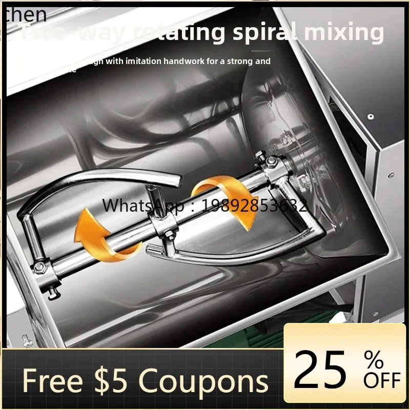 

ACC Horizontal Powerful Dough Mixer Kneading Machine Electric Large Capacity