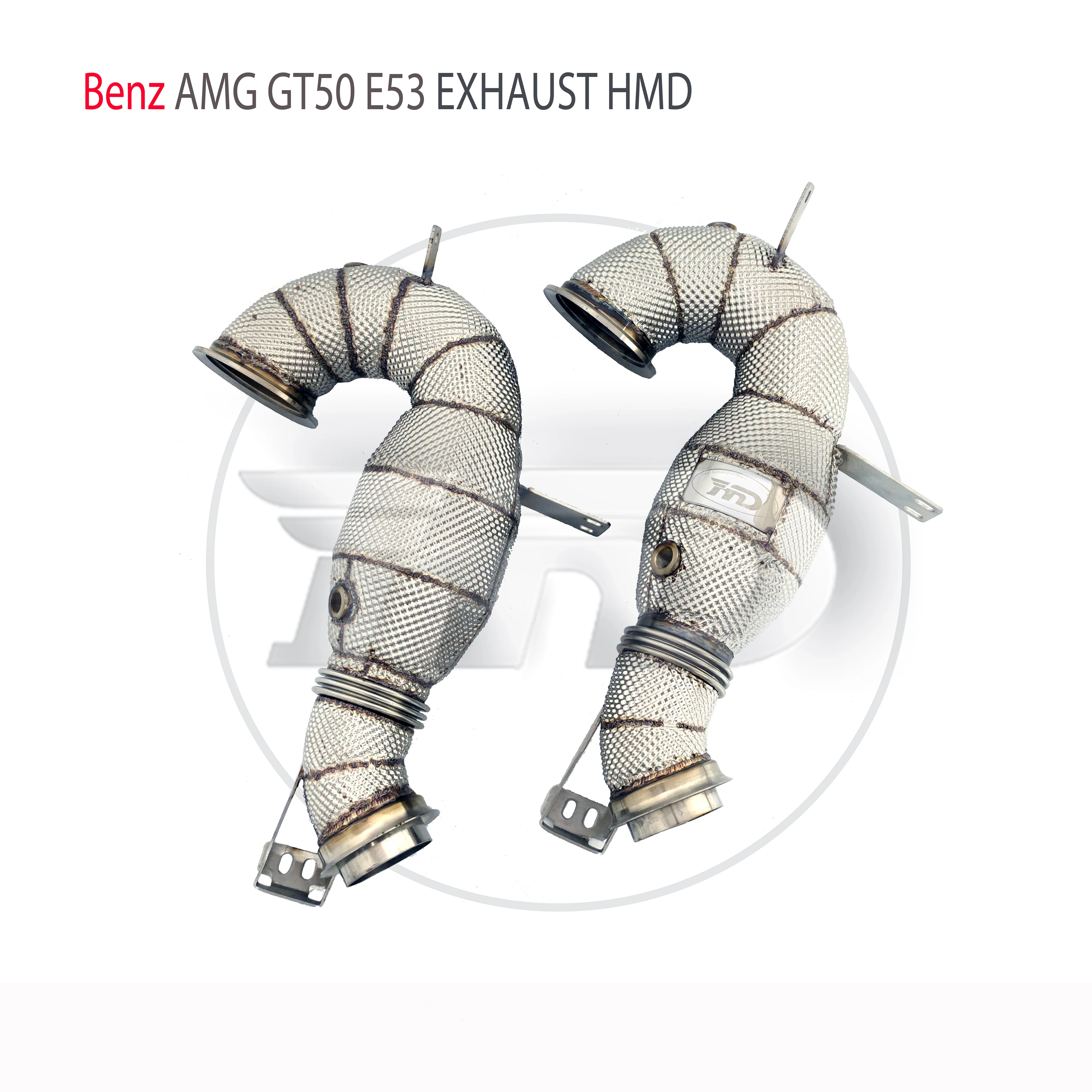 HMD Exhaust System High Flow Performance Downpipe for Benz AMG GT50 E53 CLS450 M256 Engine 3.0T