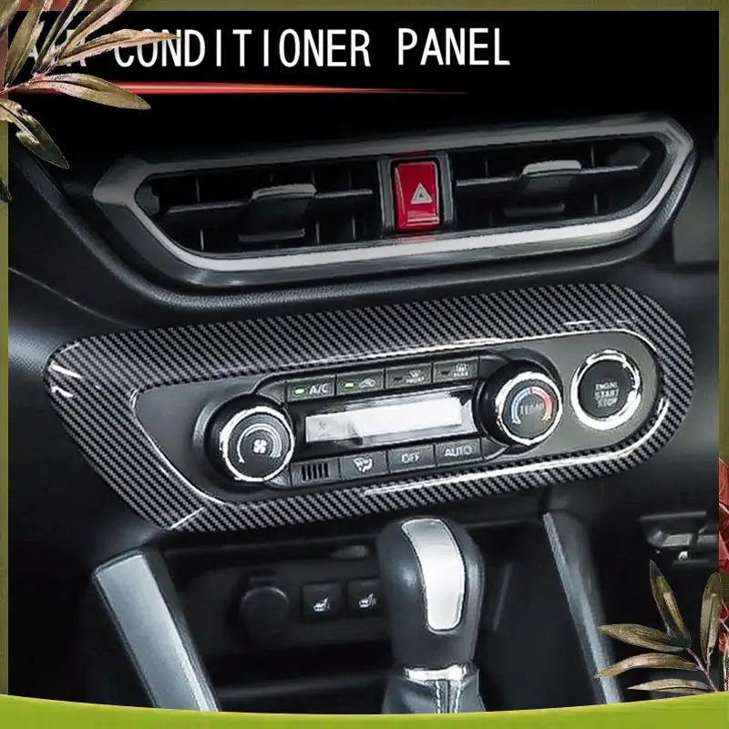 AB98-مكيف هواء السيارة غطاء الزخرفية التحكم المركزي مكيف الهواء لوحة التبديل الإطار الملحقات لتويوتا رايز 2020