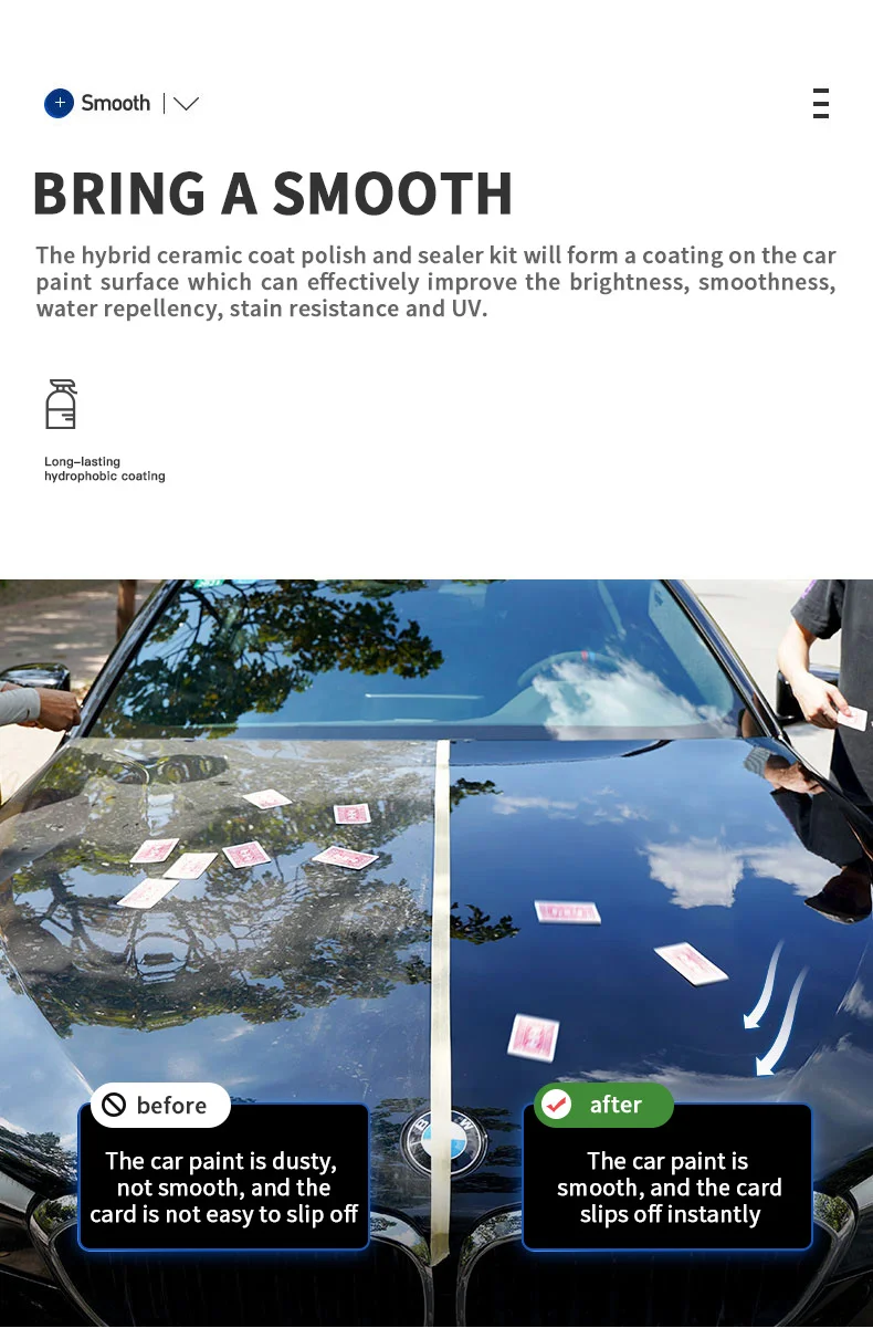 300ML Car Ceramic Coating Wax Liquid Glass Auto Body Polish Paint Hydrophobic Shine Long Lasting Protection Car Products