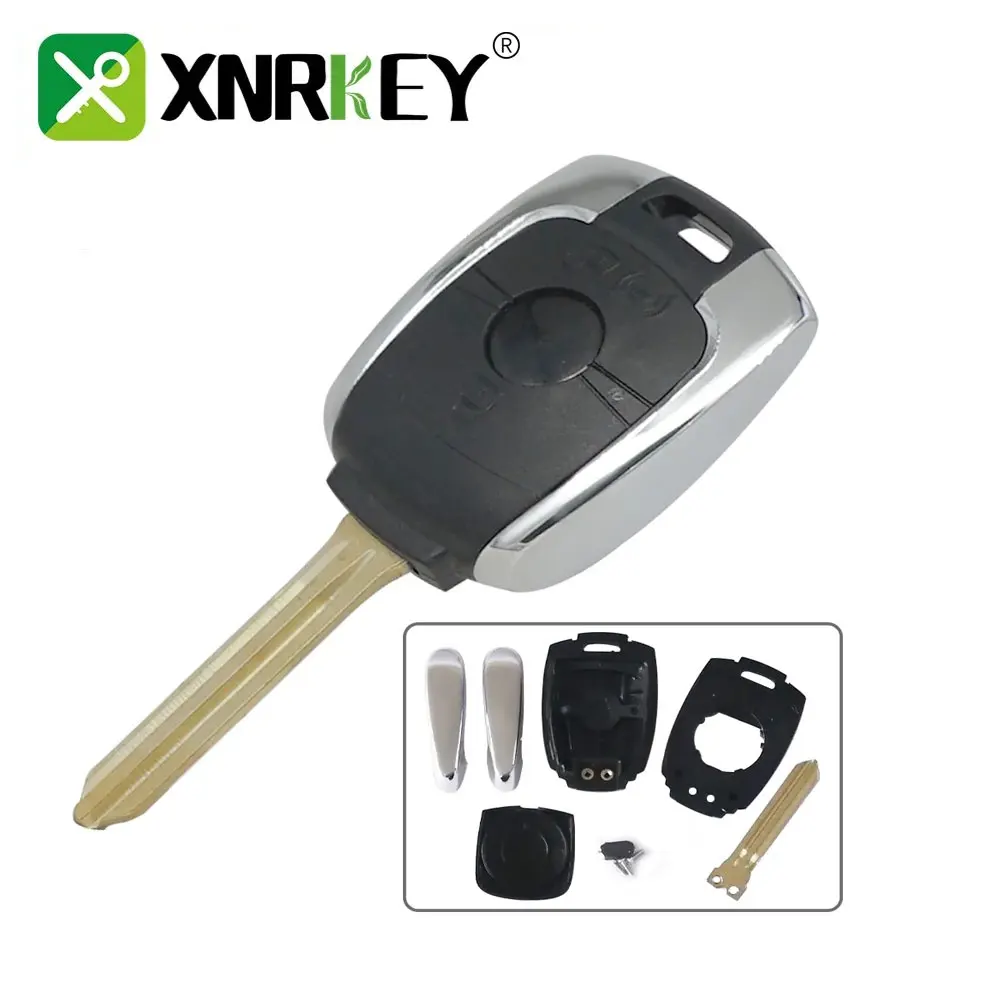 XNRKEY High Quality 2 Button Replacement Shell Remote Key Case Blank Key for Ssangyong Korando