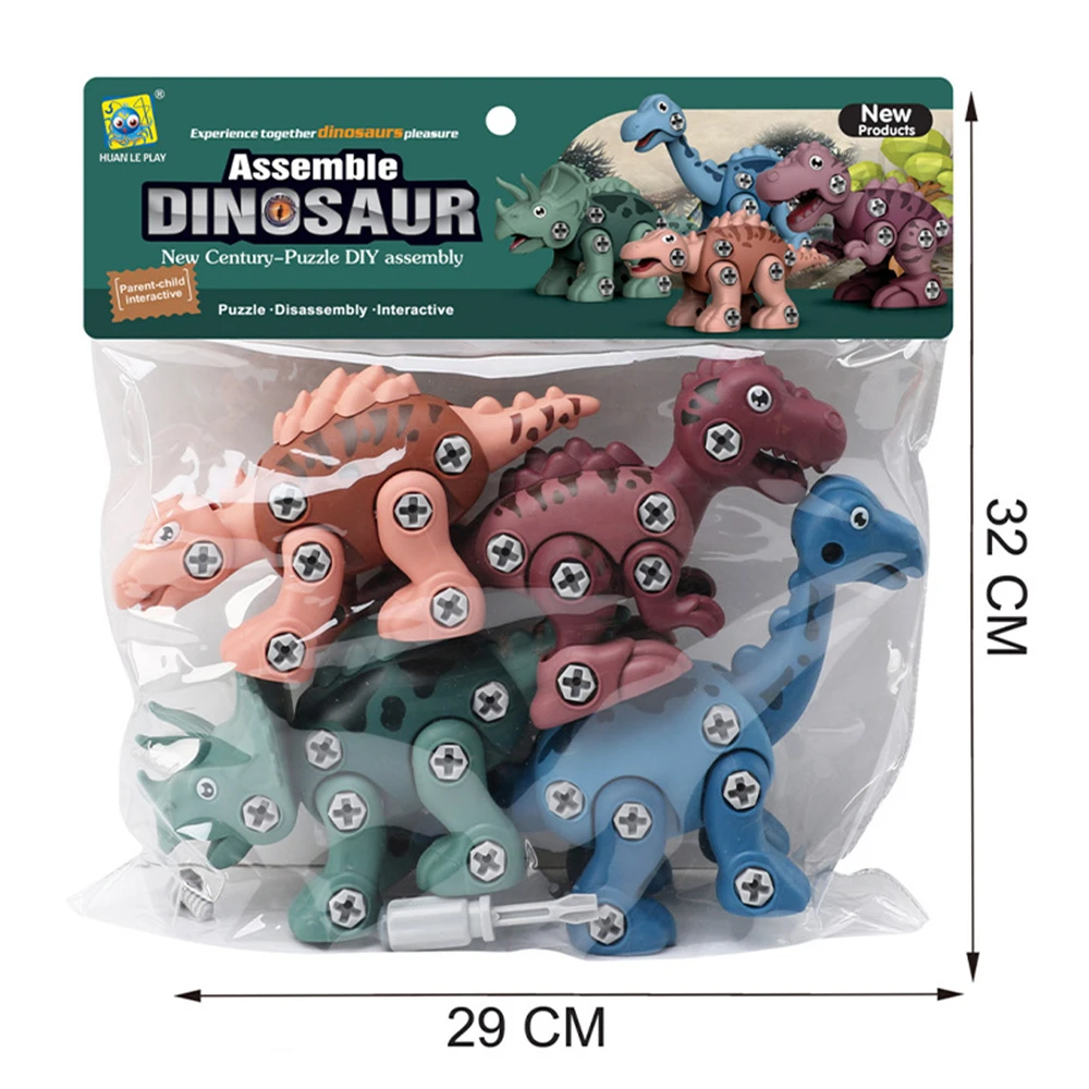 Children's Screw Assembly Toys Fire Truck Boy Educational Toys Nut Assembly Dinosaur Disassembly Engineering Vehicle Boys Gifts